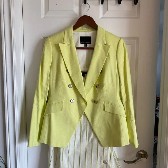 Bright yellow tailored blazer - Picture 5 of 5